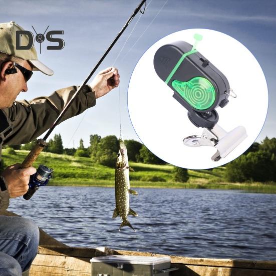 2Pcs Fishing Bite Alarm Lamp with Clip Night Fishing Rod Alert Light Electronic Bite Indicator Strike Sensor LED Lamp Sea Fishing Accessories