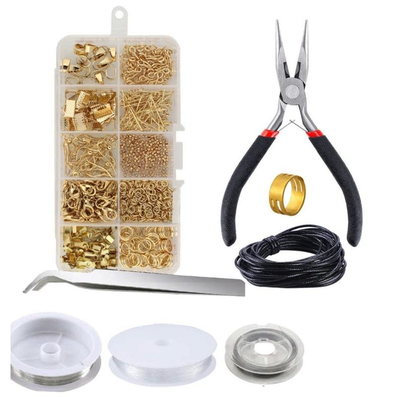 Lobster Clasps and Open Jump Assortment Set Jewelry Repair Tool Jewelry Making Accessories for Necklace Earring Repair