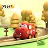 Kid Vehicle Toy Baby Cartoon Pull Back Car Toy, Squeaky Dinosaur Bear Rabbit Press and Sound Soft Silicone Gift for Toddlers Boys Girls Toys with