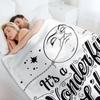 It's a Wonderful Life - Title Throw Blanket Decoratives Cute Plaid Extra Large Throw Bed linens Blankets