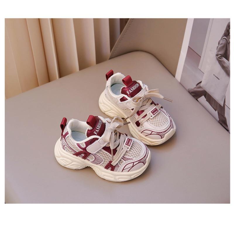 Baby sneakers new dad shoes breathable boys soft-soled shoes girls mesh non-slip running shoes non-slip classmates