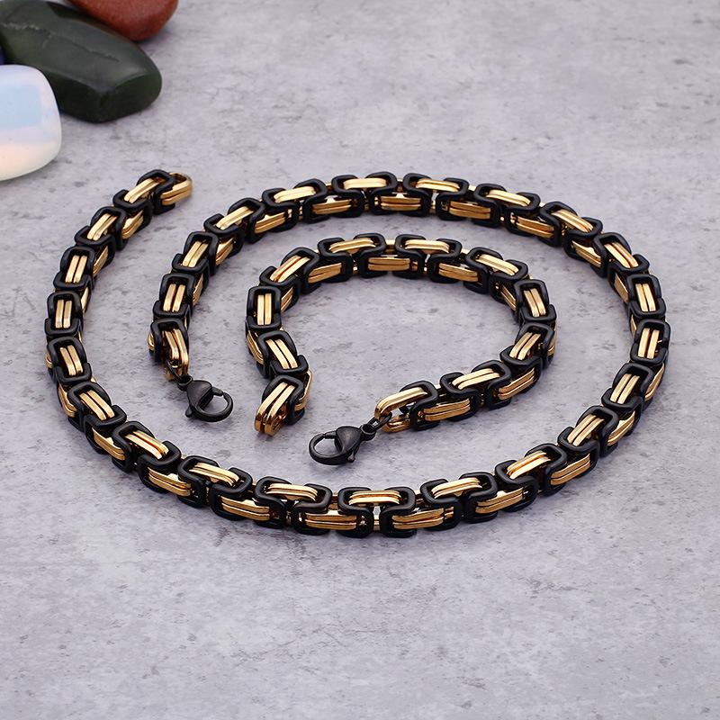 Hiphop Star Bracelet Personalized Byzantine Stainless Steel Domineering Emperor Chain Mens Jewelry Multispecification