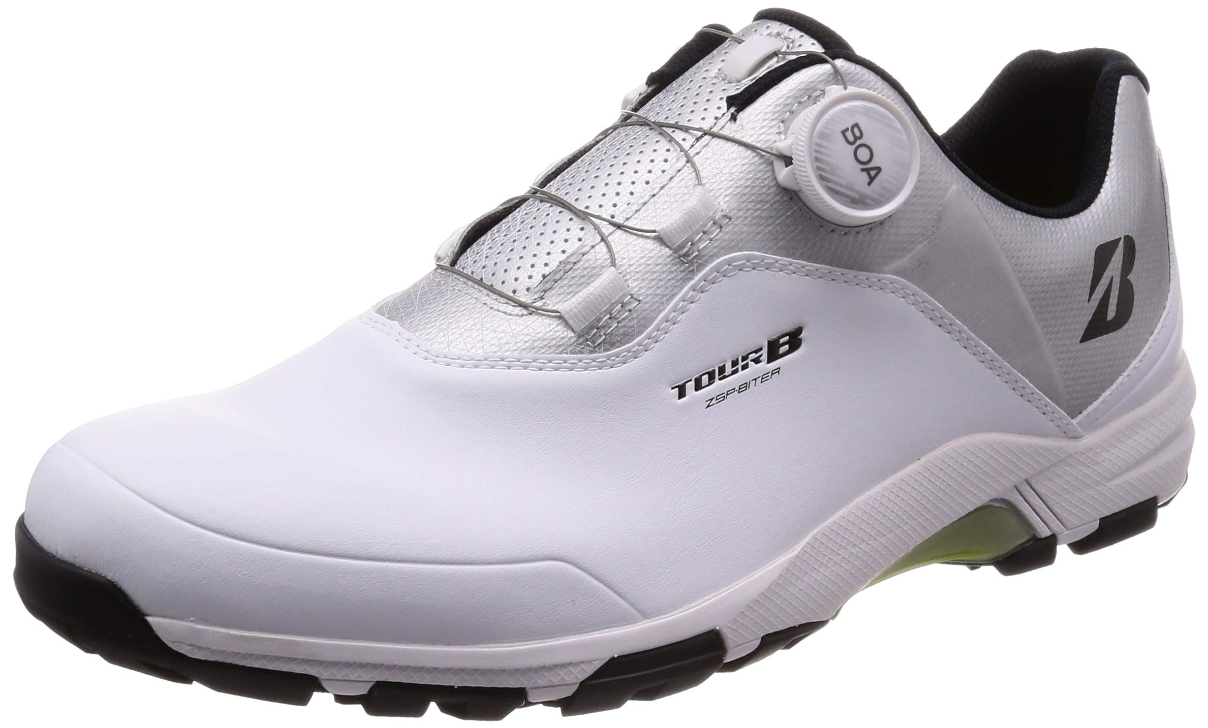 

[Bridgestone Golf] Кроссовки для гольфа без шипов TOUR B Zero Spike Biter Light SHG950 мужские белые серебристые 25,5 см 3E