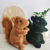 Peluche Scoiattolo Realistico con Coda Folta Carino Animale Ingegnoso Bambola di Pezza Scoiattolo Kawaii Morbido Regalo Per Bambina Bambino
