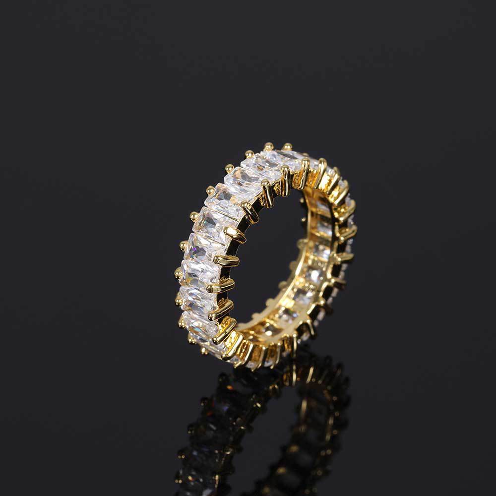 Fashion Cubic Zirconia CZ Open Rings For Women Gold Silver Color Elegant Wedding Ring Female Engagement Party Jewelry