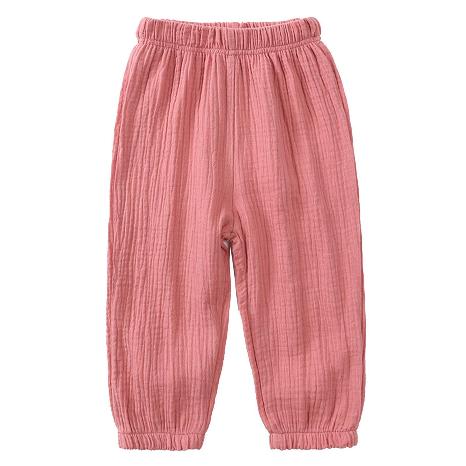 Pantalon Sarouel Enfant Garçon/Fille - 100% Polyester - Élastique Waist - Décontracté Plage Jogging