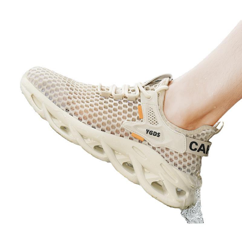 2025 Summer Mesh Men's Breathable Skate & Running Shoes - Minimalist & Casual Design for Teens