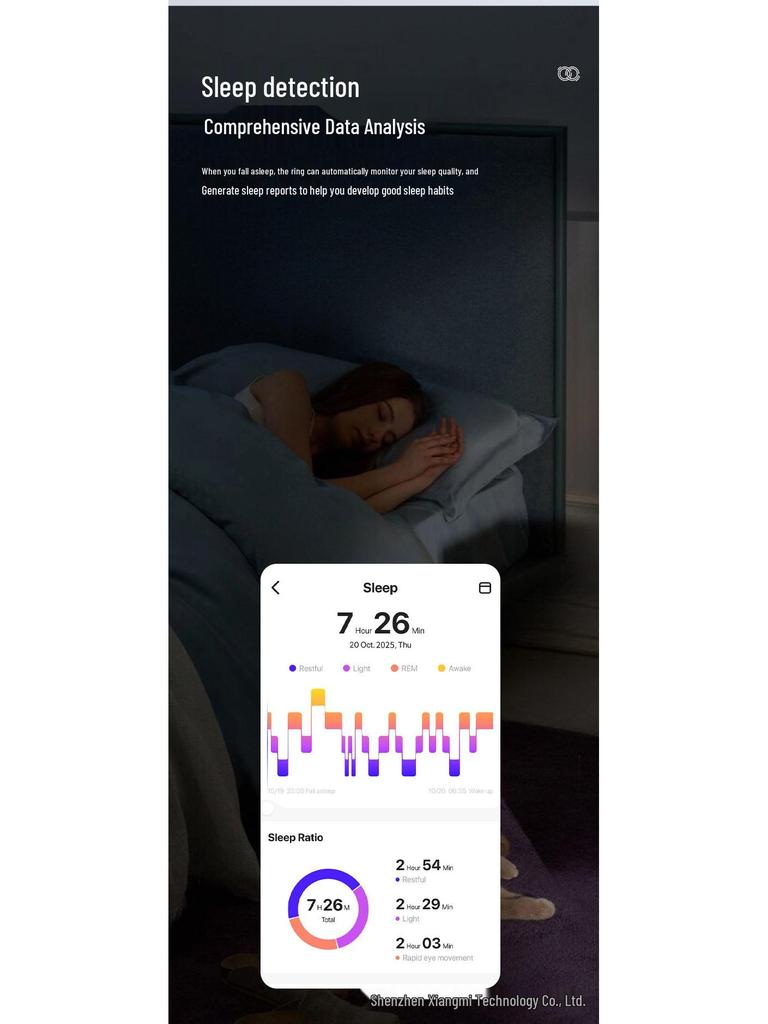 DaringV6 Smart Ring: Multifunctional Sports Pedometer with Heart Rate & Sleep Data Analysis