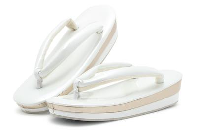 Zori Soubien Original Weißgold Einfacher Emaille Einfacher Kern Für formelle Anlässe Für Furisode Für Zeremonien Für Abschlussfeiern Für Hakama Zori Damen Für