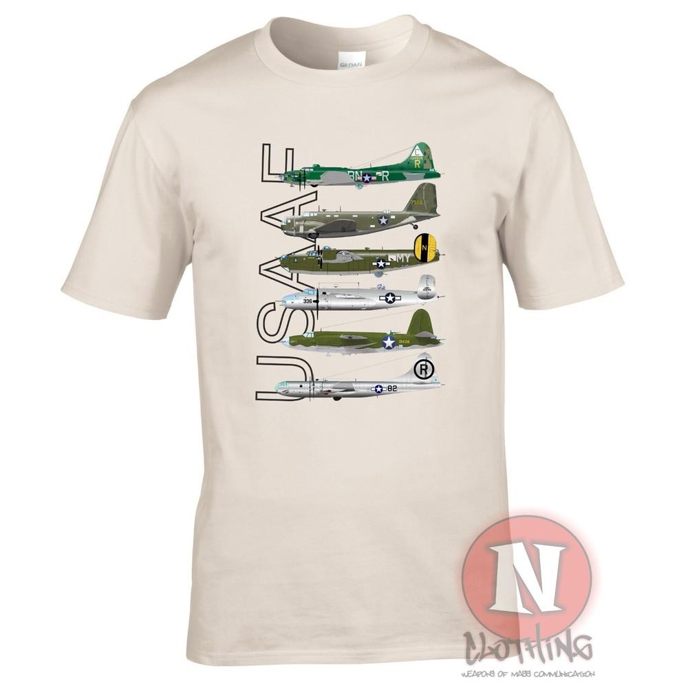 Ww2 Usaaf Bombers TShirt Flying Fortress B29 B26 B25 B17 B18 Us Army Airforce