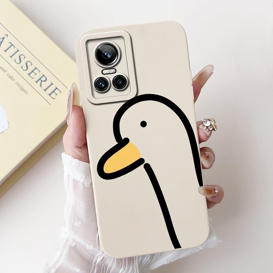 For Realme GT Neo 3 Case RMX3561 RMX3560 Shockproof Cover Fashion Tulip Soft Silicone Matte Phone Cases For Realme GT Neo3 Coque