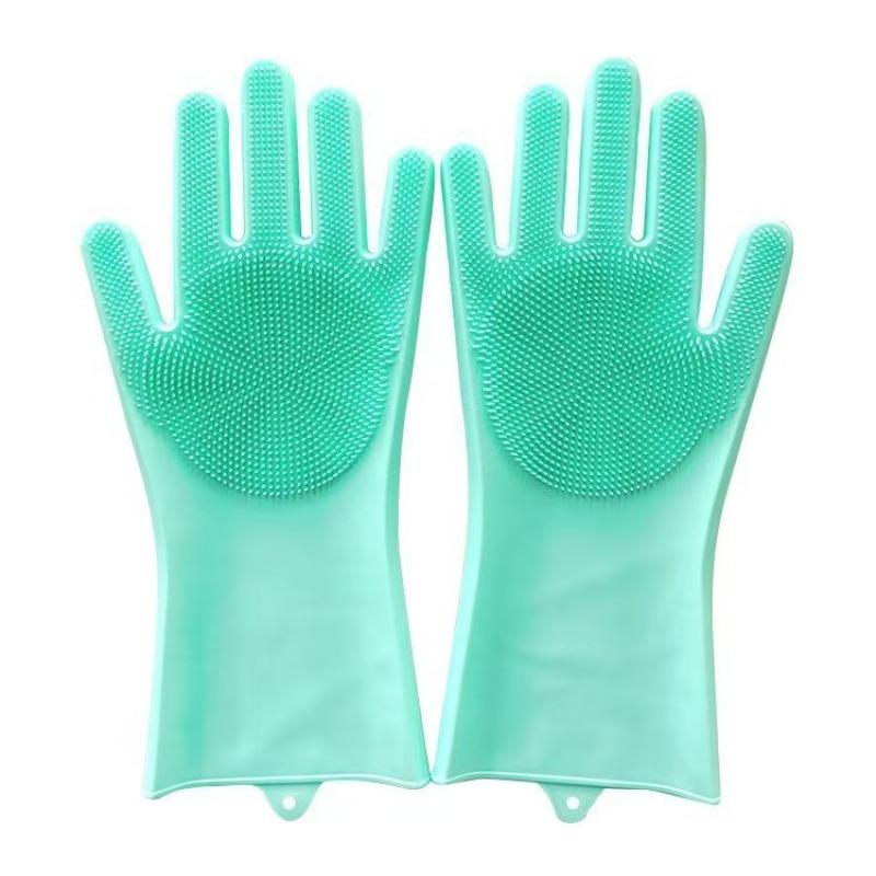 Pet Grooming Gloves Bathing Shampoo Scrubber Magic Glove Soft Silicone Hair Removal Glove Dog Cat Gloves