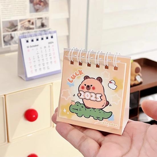 2025 Mini Schreibtisch Kalender Cartoon Monatliche Planer Kalender August. 2024 bis Dezember. Kalender 2025