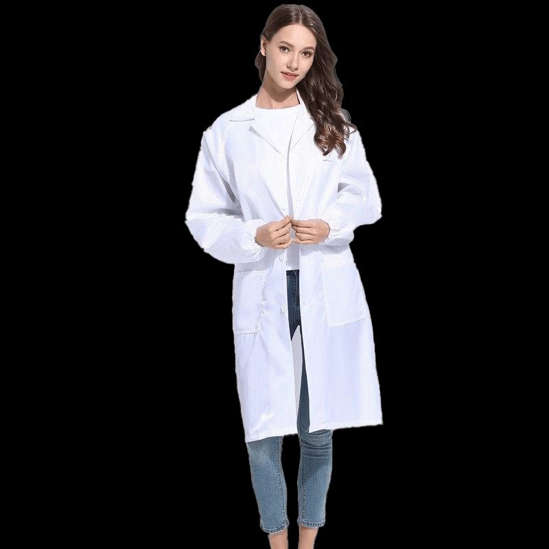 Sailfanlu Striped Dust-Free Lab Coat