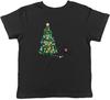 Christmas Tree With Cat Childrens Kids T-Shirt Boys Girls