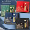 Chinese Style Leather Business Notebook with Color Pages - Custom National Tide Diary