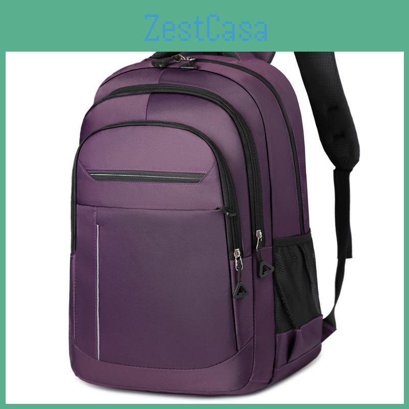 Simple Solid Style Color Backpack Student Outdoor Large Schoolbag Capacity
