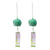Japanese Wind Chimes Marble Texture Glass Wind Bells Handmade Pendants for Birthday Gift Outdoor Home Garden Decoration Wall Art