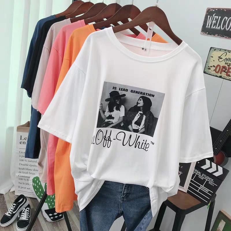 Hirsionsan Punk Short Sleeve Women T Shirt 2020 New Summer Gothic Graphic Tees Streetwear Soft Letter Printed Ladies Cool Tops