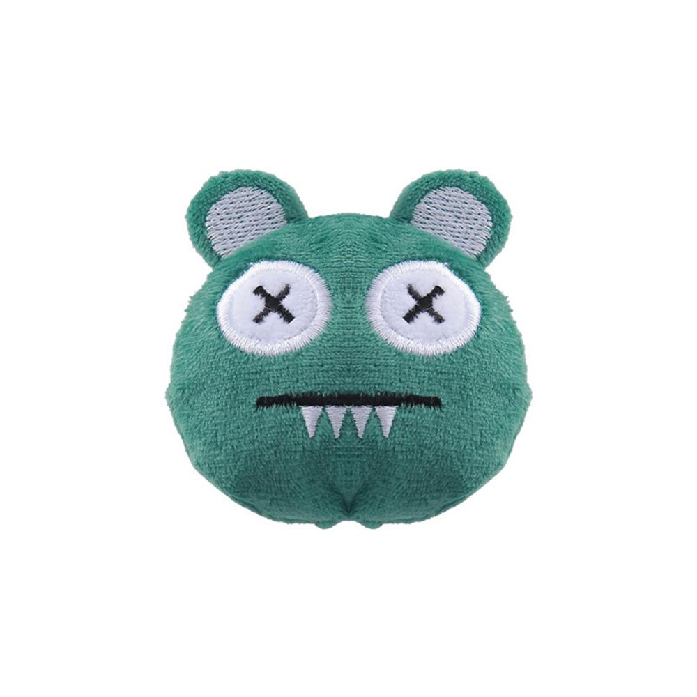 

Funny Monster-Shaped Cat Toy: Creative Design with Catnip, Soft Chew-Resistant Plush Toy for Cats, Fun Interactive Pet Plaything зелёный
