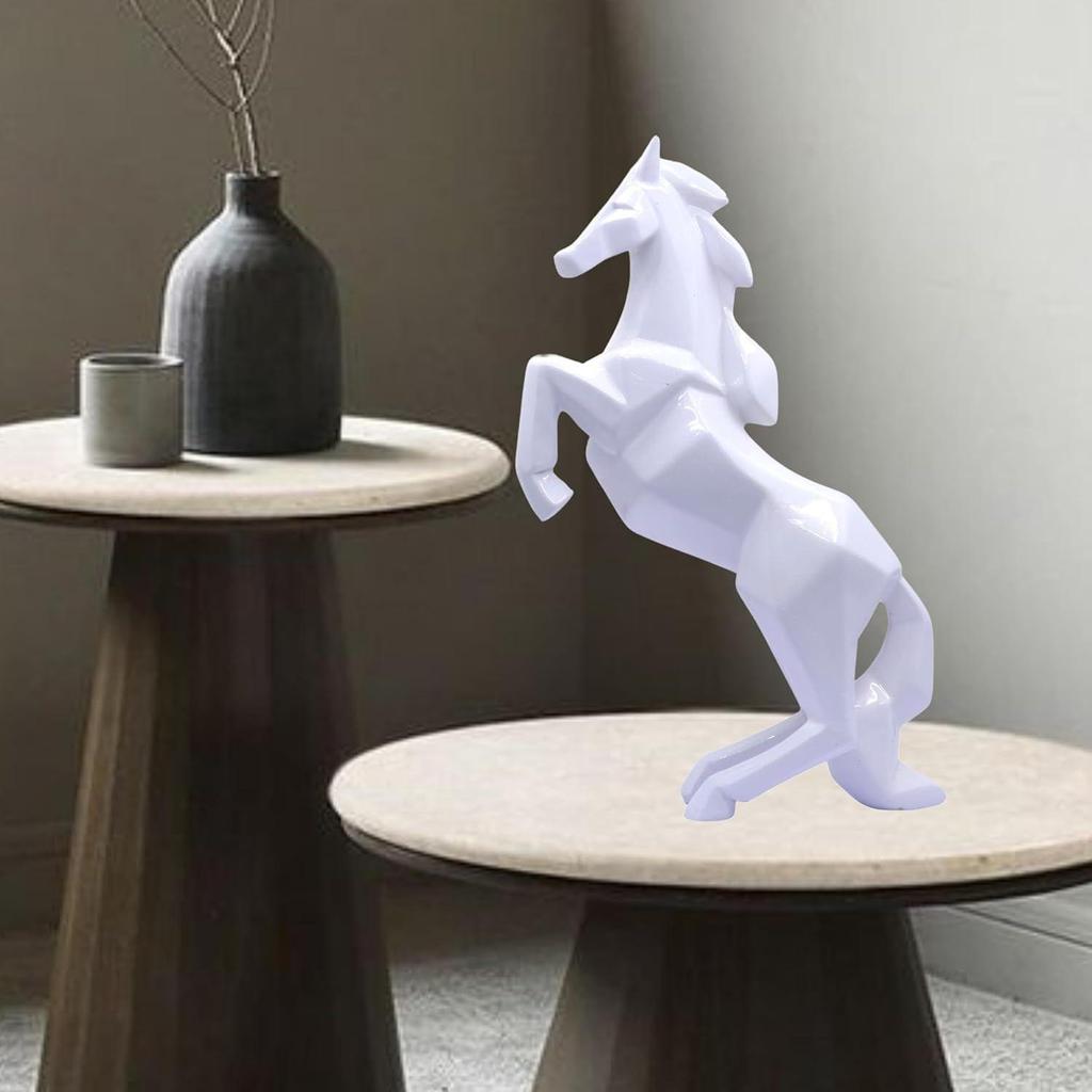 Νέο Διακοσμητικό Άλογο Βάστου, Φενγκ Σούι Φιγούρα | Είδη Διακόσμησης Σπιτιού | Διακοσμήσεις Και Δώρα | Άγαλμα Αλόγου που Τρέχει Για Χρήματα & Πλούτο - Πολυρητίνη, Λευκό