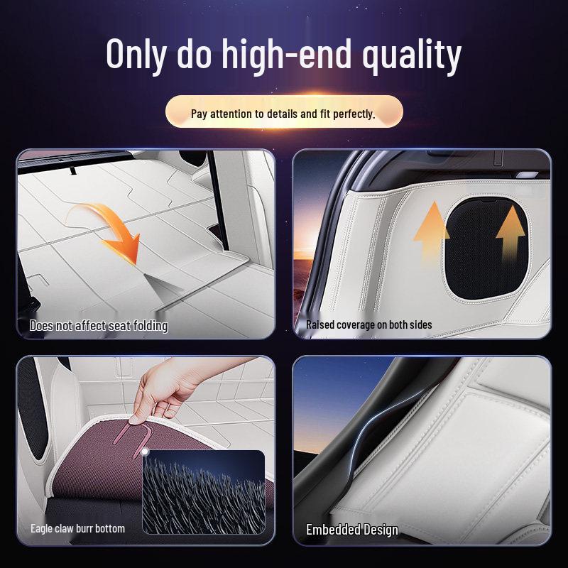 Complete Trunk Mat Set for 2026 Hongqi HS6 PHEV - Car Modification Accessories