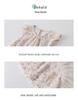 Korean Style Girls' Floral Puff Sleeve Princess Dress with Breathable Mesh Skirt for Infants and Toddlers