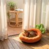 Plush Animal Bed Soft Pet Nest Comfortable Small Animal Sleeping Mat Suitable for Indoor Use with Unique Carrot Shape Design
