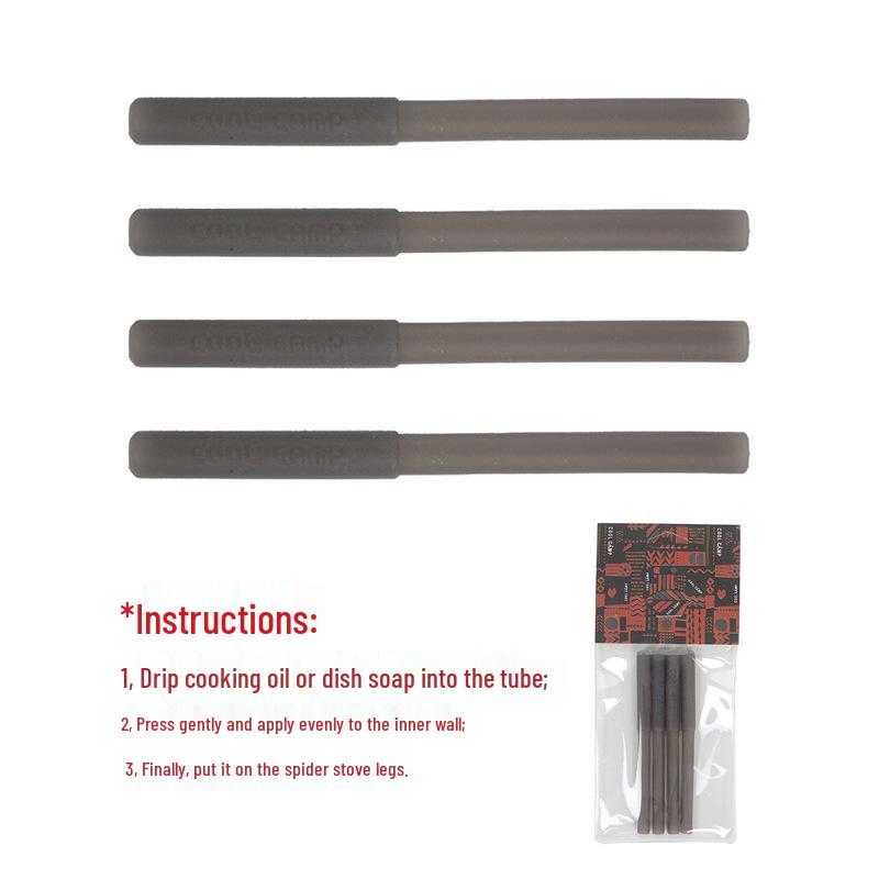 COOLCAMP Portable Folding Camping Stove, Black Spider Cassette Gas Stove for Outdoor Barbecue Cookware