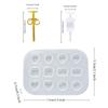 Silikon Ohrringform Stilvolle Stecker Ohrringe Formen Schmuck Bastelbedarf Ohrring Zubehör für DIY Schmuckherstellung
