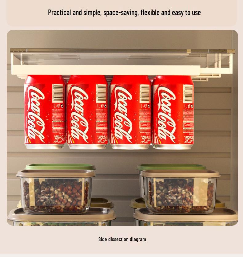 Kreativ Hängande Förvaring och Dryckesorganisatör för Kylskåp