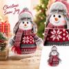 Christmas Snowman Decoration - Cute Winter Snowman Figurine for Holiday Tabletop Decor, Christmas Gift