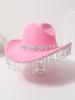 European and American crystal fringed western cowboy top hat festival party jazz hat felt hat
