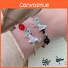 Delicate High-end New Chinese Style Butterfly Rose Bracelet Alloy Jewelry