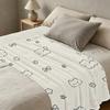 Bordered Flannel Throw Blanket Soft Skin-friendly Anime Theme, Cozy Warm for Home, Couch, Christmas & Halloween Use, Enhance Sleep Quality