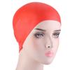   Unisex Silicone Waterproof Swimming     High Elastic Swimmer Hat White