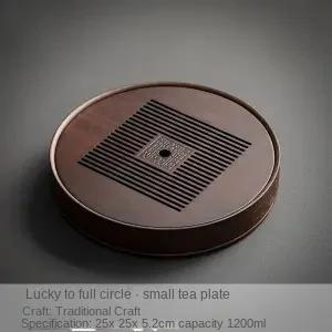 Solid Wood Tea Tray Drainage Water
