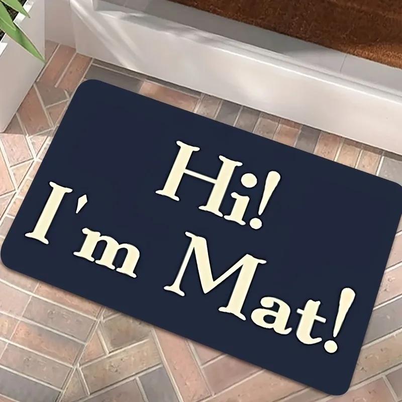 1PC Flowers Pattern Home Door Mats Kitchen Rugs Non-Slip Pop Design Bathroom Rugs Bath Mat Carpet for Home Sink Laundry Decor