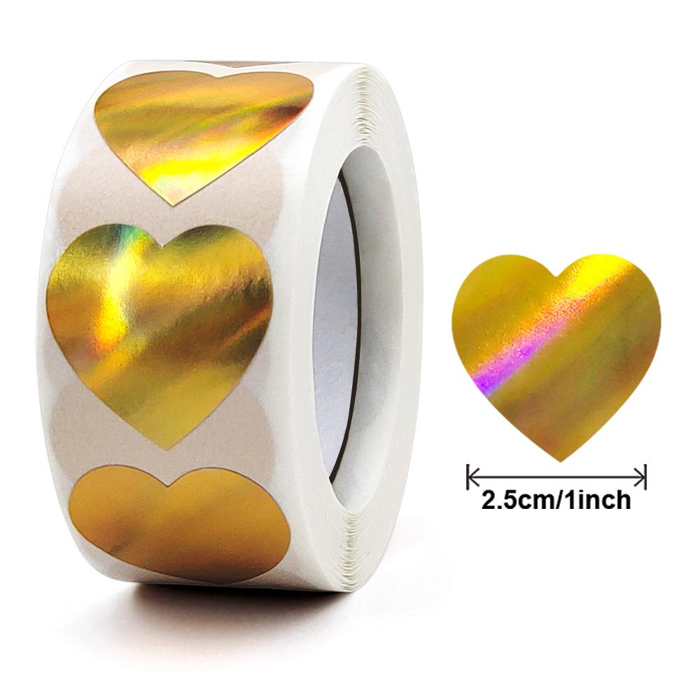 100-500Pcs High-Quality Glitter High-Quality Heart High-Quality Stickers High-Quality Valentine S High-Quality Day High-Quality Sparkling