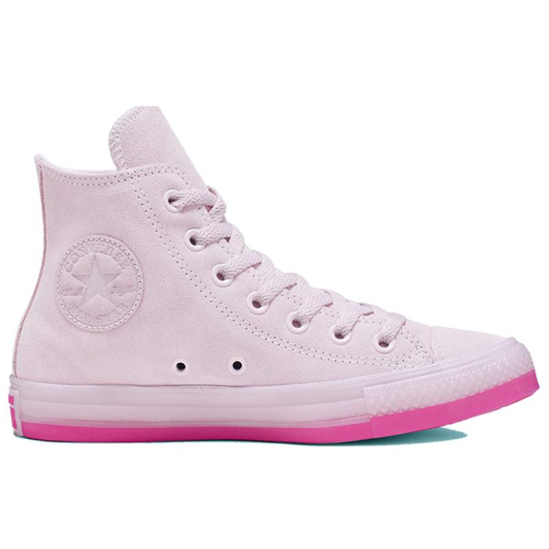 Converse Chuck Taylor All Star Barely Rose Barely Rose Classic Versatile High Top Espadrilles Unisex Pink