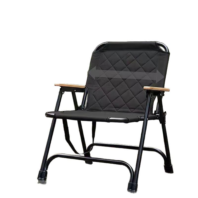 Portable Outdoor Carbon Steel Folding Chair for Picnic, Beach, Fishing, and Leisure