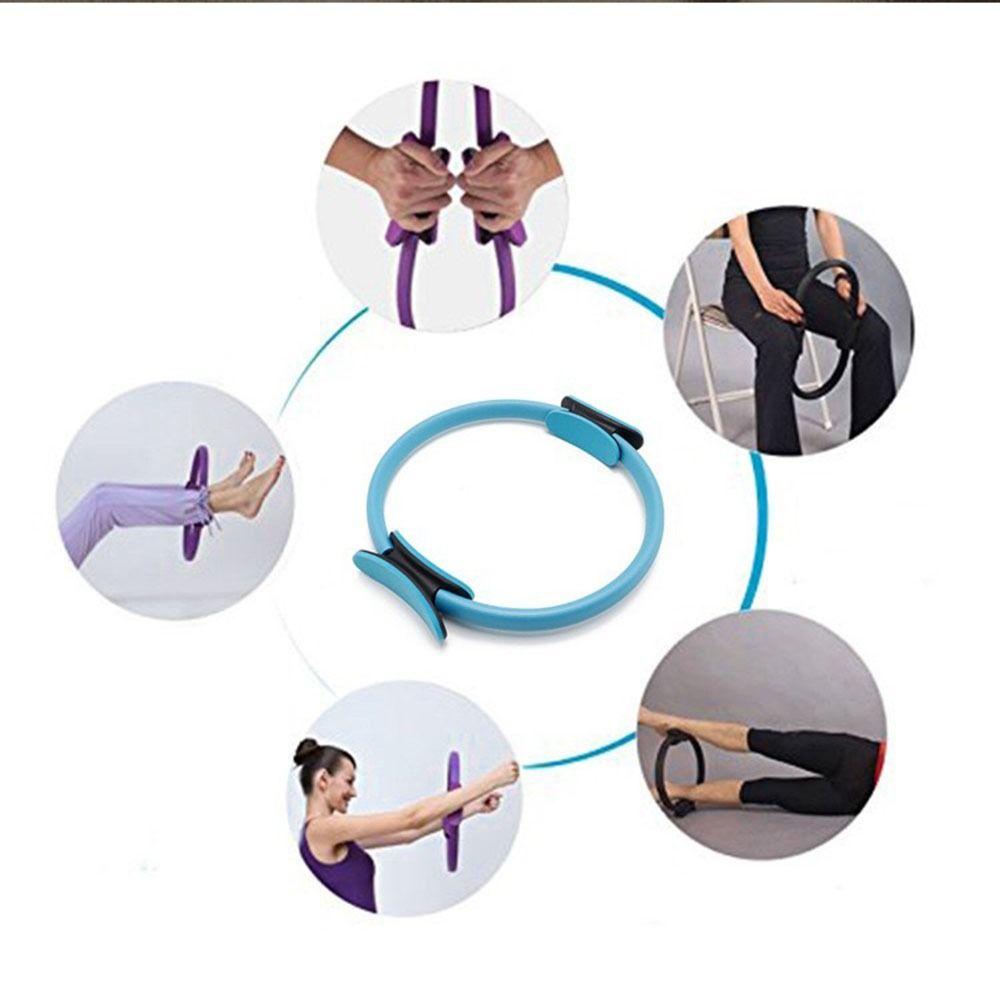 Fiberglass Pilates Ring Durable Fitness Circle Shaping Yoga Ring Pelvic Floor Training