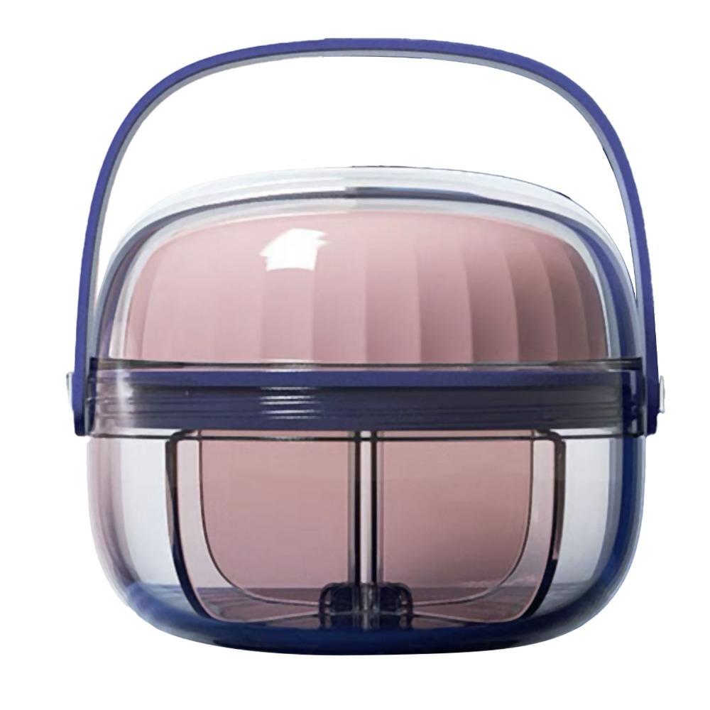 

4 Compartments Portable Pill Organizer Anti Mixing Design Wide Opening Travel Pill Box Portable Compact Size