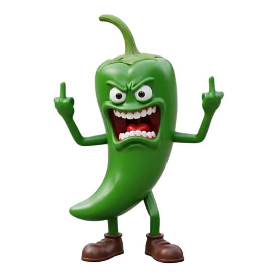 Angry Fruit Figurine Flipping The Bird Fruit Series Resin Ornament Stress Relief Middle Finger Fruit Statue for Office Desk Decoration