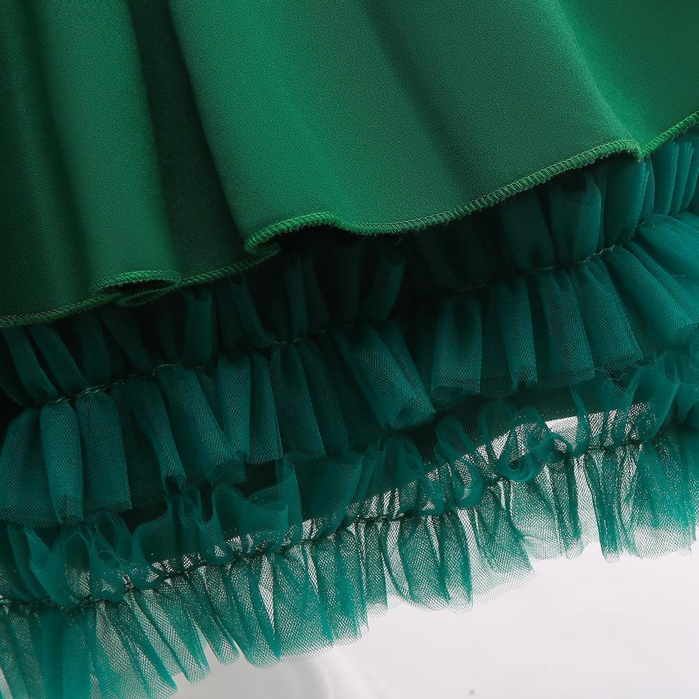 Girl Tutu Flower Dress For Girls Winter Clothing Children Christmas Birthday Party Princess Gown Dresses Kids Bead Tutu Costume