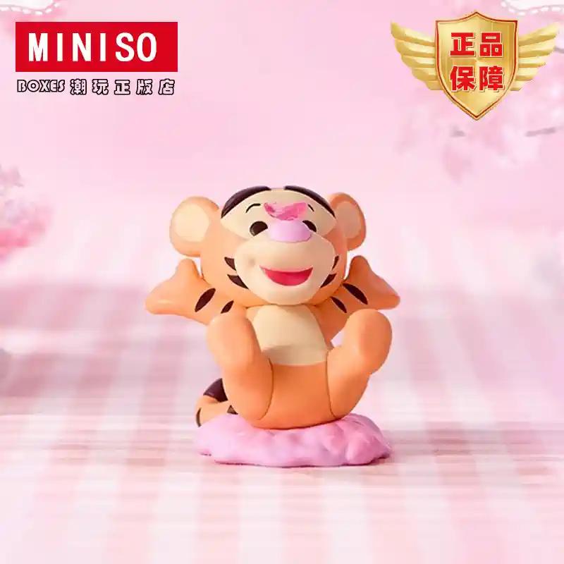 

Новинка Miniso в наличии Винни Пух Весенний Мед Язык Серия Сакура Сезон Цветения Сакуры Слепой Бокс Ручная работа Украшение Подарок для девочки