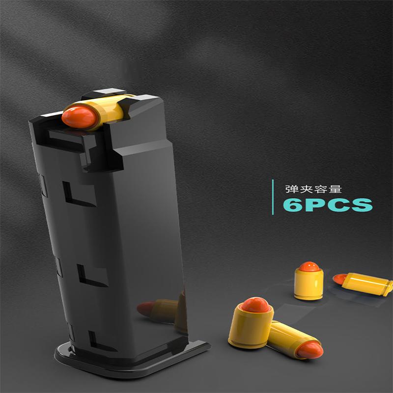 G18 Shell Throwing  Automatic Burst Toy Gun Can Launch Soft Bullet Alloy Outdoor Toy Shooting Weapon CS Boy Toy
