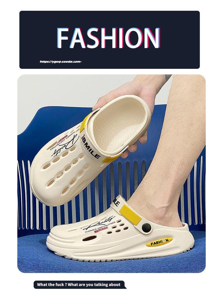Herren Sommer Indoor/Outdoor EVA Dual-Trage-Slipper: Schrittgefühl Sandalen für Strand und Zuhause