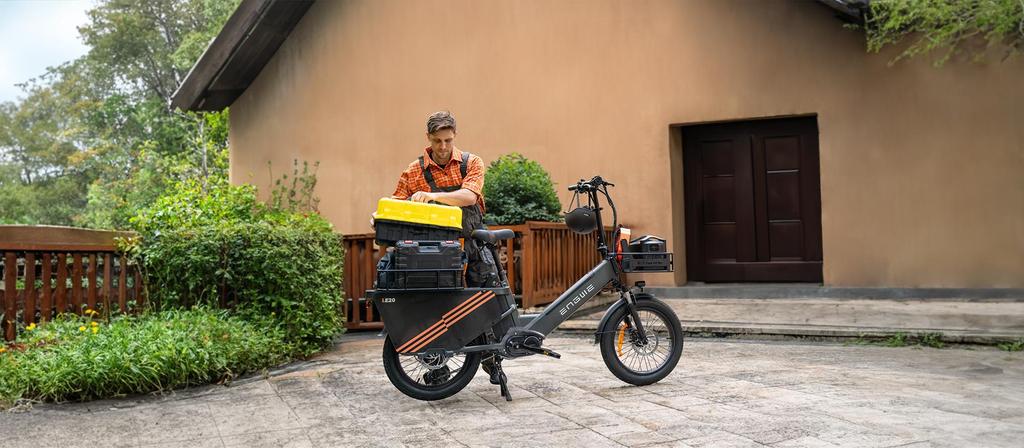 ENGWE LE20 Dual Battery Electric Bike – 350KM Max Range, 100Nm Mid-Drive Motor, Hydraulic Brakes & 200kg Payload