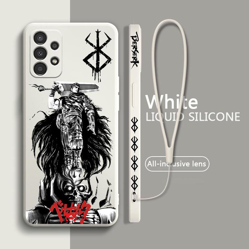 

Berserk Comics аніме для Samsung A72 A54 A53 A52 A42 A34 A32 A25 A24 A23 A22 A15 A14 A13 A12 рідкий лівий мотузковий чохол для телефону Samsung A13 4G